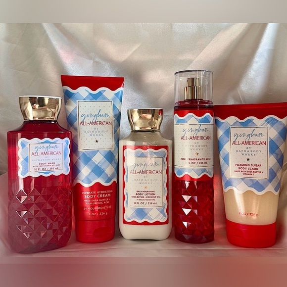 Bath & Body Works Other - NEW B&BW 5pc Gingham All American Body Set with fragrance, body cream, and more